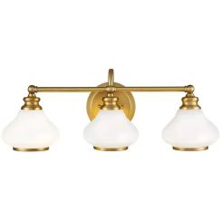 Elstead Lighting Ainsley lámpara de pared 3x3 W latón HK-AINSLEY3-BATH-BB