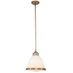 Elstead Lighting Amelia lámpara colgante 1x60 W latón HK-AMELIA-P-M-HB