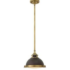Elstead Lighting Amelia lámpara colgante 1x60 W marrón HK-AMELIA-P-S-RB