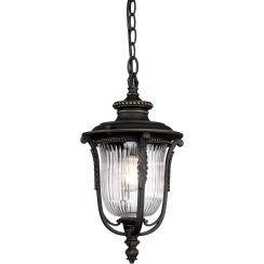 Elstead Lighting Luverne lámpara colgante para exterior 1x60 W marrón KL-LUVERNE8-M