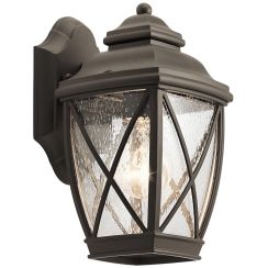Elstead Lighting Tangier lámpara de pared para exteriores 1x60 W marrón KL-TANGIER2-S