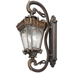 Elstead Lighting Tournai lámpara de pared para exteriores 4x60 W gris-marrón KL-TOURNAI1G-XL