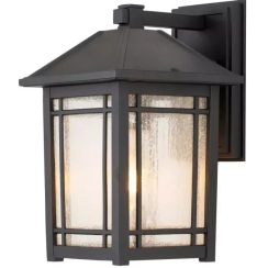 Elstead Lighting Cedar Point lámpara de pared para exteriores 1x60 W negro QZ-CEDAR-POINT-M-BK