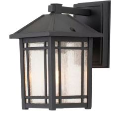 Elstead Lighting Cedar Point lámpara de pared para exteriores 1x60 W negro QZ-CEDAR-POINT-S-BK
