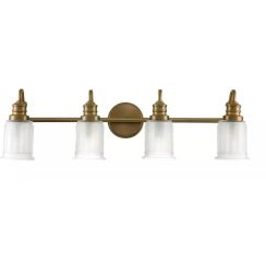 Elstead Lighting Swell lámpara de pared 4x3 W latón QZ-SWELL4-BB-BATH