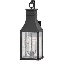 Elstead Lighting Beacon Hill lámpara de pared para exteriores 2x40 W negro HK-BEACON-HILL-M-MB
