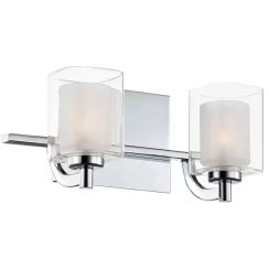 Elstead Lighting Kolt lámpara de pared 2x3 W cromo QZ-KOLT2-PC-BATH