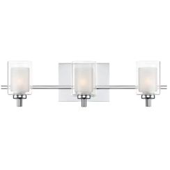 Elstead Lighting Kolt lámpara de pared 3x3 W cromo QZ-KOLT3-PC-BATH