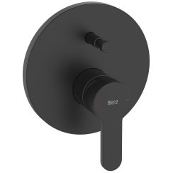 Roca l20 grifo de bañera y ducha empotrado negro A5A069HNB0