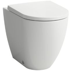 Laufen Pro X taza de inodoro de pie sin reborde con descarga de remolino blanco brillante H8238610000001