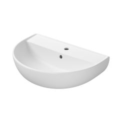 Cersanit Ovida lavabo 61x43.5 cm semicircular clásico blanco brillante K36-032