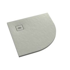 Schedline Protos Cement Stone plato de ducha semicircular 90x90 cm cemento 3SP.P1O-9090/CT/ST-M1/CT/ST