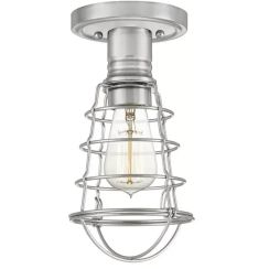 Elstead Lighting Mixon lámpara de techo 1x60 W níquel QZ-MIXON-SF-BN