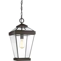 Elstead Lighting Ravine lámpara colgante 1x60 W marrón QZ-RAVINE8-L