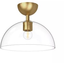 Elstead Lighting Jude lámpara de techo 1x60 W oro ALM-JUDE-SF-GD-CL
