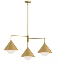 Elstead Lighting Remyck lámpara de techo 3x60 W oro ALM-REMYCK3-GD