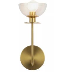 Elstead Lighting Sylvia lámpara de pared 1x40 W oro ALM-SYLVIA-1WB-BG-CL