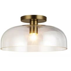 Elstead Lighting Sylvia lámpara de techo 1x60 W oro ALM-SYLVIA-SF-BG-CL