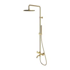 Omnires Y conjunto bañera/ducha a pared con rociador con efecto lluvia || Y1234MBSB