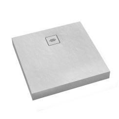 Schedline Nonlimits White Stone plato de ducha cuadrado 80x80 cm blanco 3ST.N2K-8080/B/ST-M1/B/ST