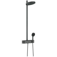Hansgrohe Pulsify S conjunto de ducha a pared con termostato cromo-negro 24241340