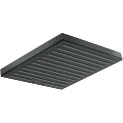 Hansgrohe Pulsify E ducha con efecto lluvia 26x26 cm cuadrada cromo-negro 24331340