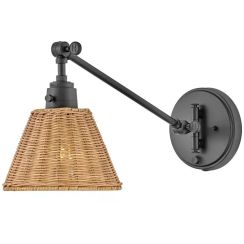 Elstead Lighting Arti lámpara de pared 1x60 W negro-beige HK-ARTI-1W-BK-NR