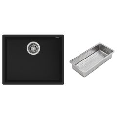 Conjunto fregadero Tegranit Teka Square 115230020, inserto para escurridor Teka 40199072