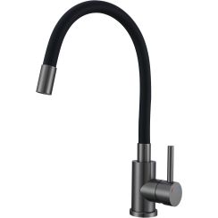 Ruvetti Sauron grifo de cocina de pie grafito/gris 1002PVDGR