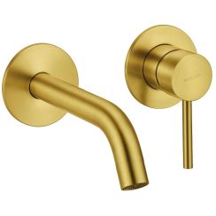 Balneo Cascade grifo para lavabo de pie oro H0101040202