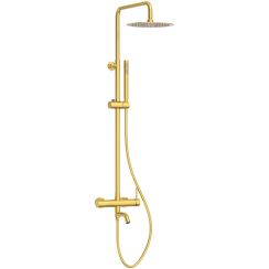 Balneo Cascade conjunto de ducha a pared con rociador con efecto lluvia oro H0301040505