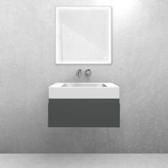 Conjunto lavabo Oltens Stila 40000000, armario Oltens Vernal 60009400