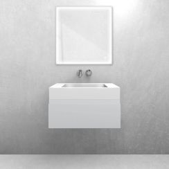 Conjunto lavabo Oltens Stila 40000000, armario Oltens Vernal 60009700