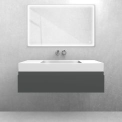 Conjunto lavabo Oltens Stila 40003000, armario Oltens Vernal 60011400