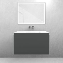 Conjunto lavabo Oltens Kalla 40210000, armario Oltens Vernal 60014400