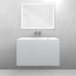 Conjunto lavabo Oltens Kalla 40210000, armario Oltens Vernal 60014700