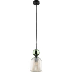 TK Lighting Sophia Green Cognac lámpara colgante 1x10 W verde-marrón 11146