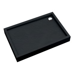 Schedpol Medium Black Stone plato de ducha rectangular 120x80 cm negro 3.4738/C/ST