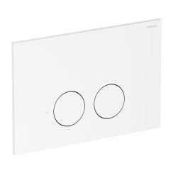 Omnires Minimal botón de descarga para WC blanco MPS1WM
