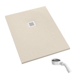 Schedpol Kalait Cashmere Stone plato de ducha rectangular 90x80 cm beige 3.3155/PK/ST-M2