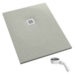 Schedpol Kalait Cement Stone plato de ducha rectangular 130x100 cm cemento 3.3126/CT/ST-M2