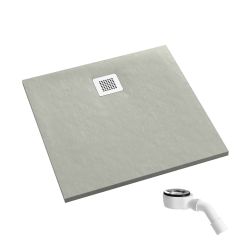 Schedpol Kalait Cement Stone plato de ducha cuadrado 90x90 cm cemento 3.3201/CT/ST-M2