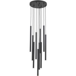 TK Lighting Ferro lámpara colgante x8 W negro 11492