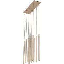 TK Lighting Ferro lámpara colgante x8 W arena-champán 11491