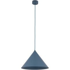 TK Lighting Cono lámpara colgante 1x15 W azul 11415
