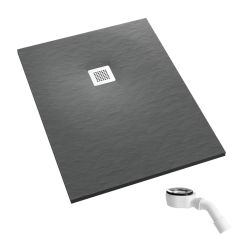 Schedpol Kalait Grey Stone plato de ducha rectangular 100x80 cm gris 3.3106/S/ST-M2