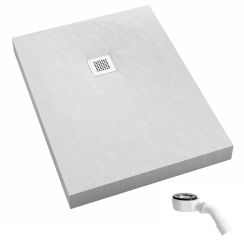 Schedpol New Horizons White Stone plato de ducha rectangular 180x100 cm blanco 3.3331/B/ST-M2