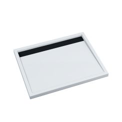 Schedpol Ajax B&W plato de ducha rectangular 120x90 cm blanco-negro 3.4229-M/C/G