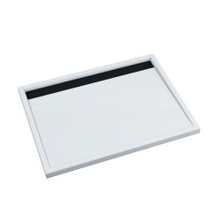Schedpol Ajax B&W plato de ducha rectangular 100x80 cm blanco-negro 3.4228-M/C/G