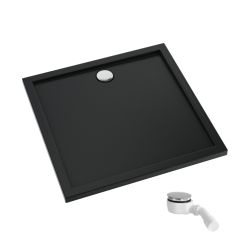 Schedpol Caspar New Black Mat plato de ducha cuadrado 80x80 cm negro 3.2330/C/MG